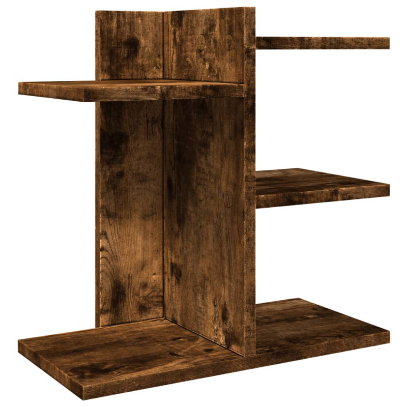Desk Organiser 42X21.5X42 Cm Engineered Wood, Smoked Oak