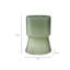 Tabouret de table de jardin Hery, sablier, verre sodo-lime bleu brillant-112506686