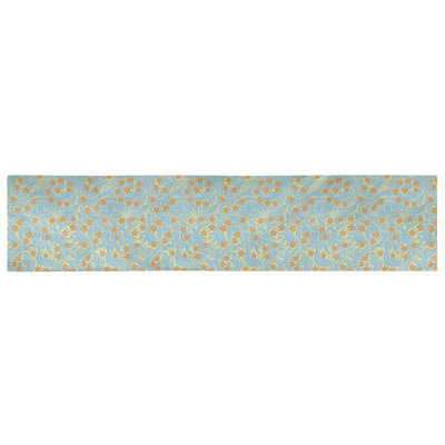 Chemin de table floral - Collection Avicia, polyester résistant à la décoloration en plusieurs couleurs, lavable à la machine