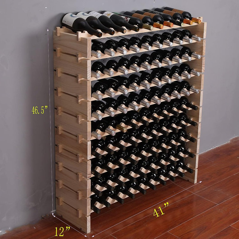 Armoire à vin avec rangement en bois