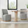 Geelt Upholstered Dining Chairs with Casters