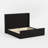 Velvet Upholstered Wingback Platform Bed-1004497204-1004497209