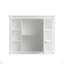 Armoire de rangement murale de salle de bain 35 po x 28 po, armoire à pharmacie, armoire murale moderne avec miroir, armoire à miroir avec 6 tablettes ouvertes (meuble-lavabo non inclus)-196387240