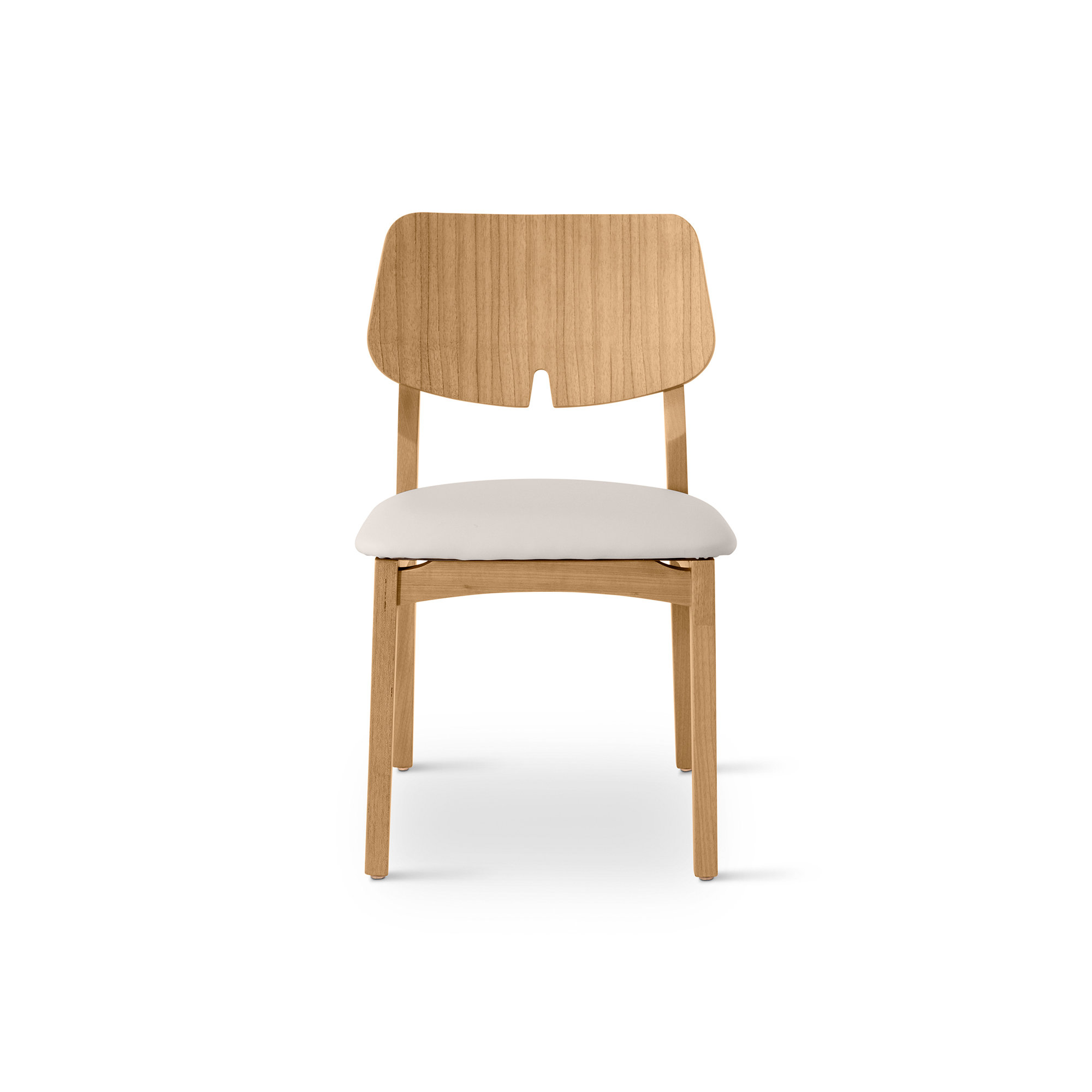 Dyron Side Chair, Shimmy Cream/Nogal