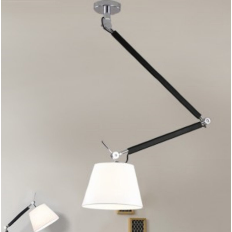Drain Azzardo 1 - Light Cone Pendant, White, 182cm H x 159cm W x 159cm D
