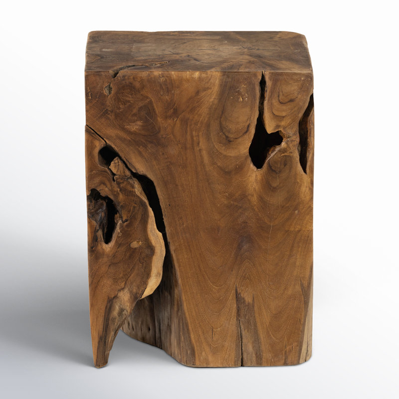 Duvall Teak Square Stool - Teak Root