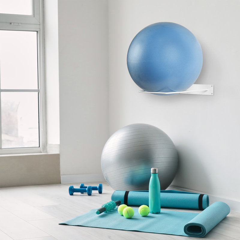 Laquasia Home Sports Ball Storage Rack, White