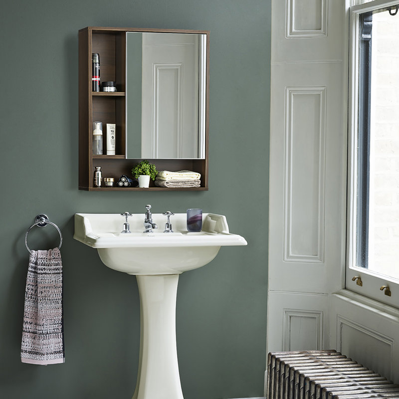 Crystl Bathroom Cabinet, Walnut
