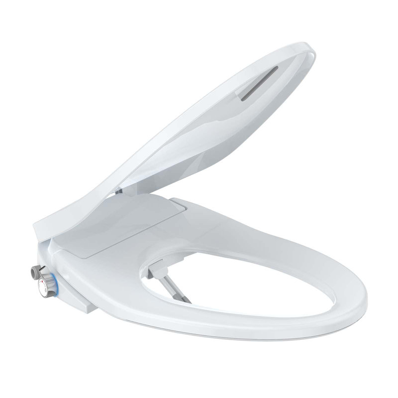 Smart Bidet Seat Elongated - Heated Functions with Gentle Wash Modes, Soft Close Toilet Seat for Bathroom Comfort & Hygiene, Easy Install PP Bidet Toilet Seat