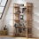 Bibliothèque étagère en bois manufacturé à 5 niveaux H 70,86 "x l 47,24" Exilorme