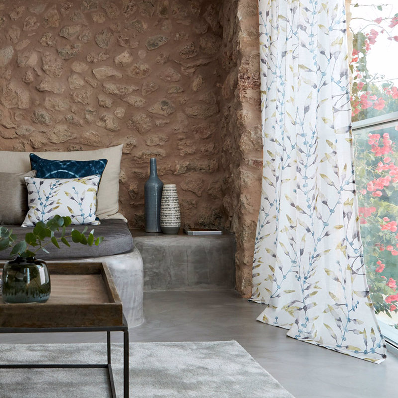 Chaconia Fabric, Lagoon/Linden