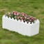 Boîte à fleurs rectangulaire en vinyle