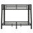 Compact Metal Bunk Bed With Attached Ladder-1212472650
