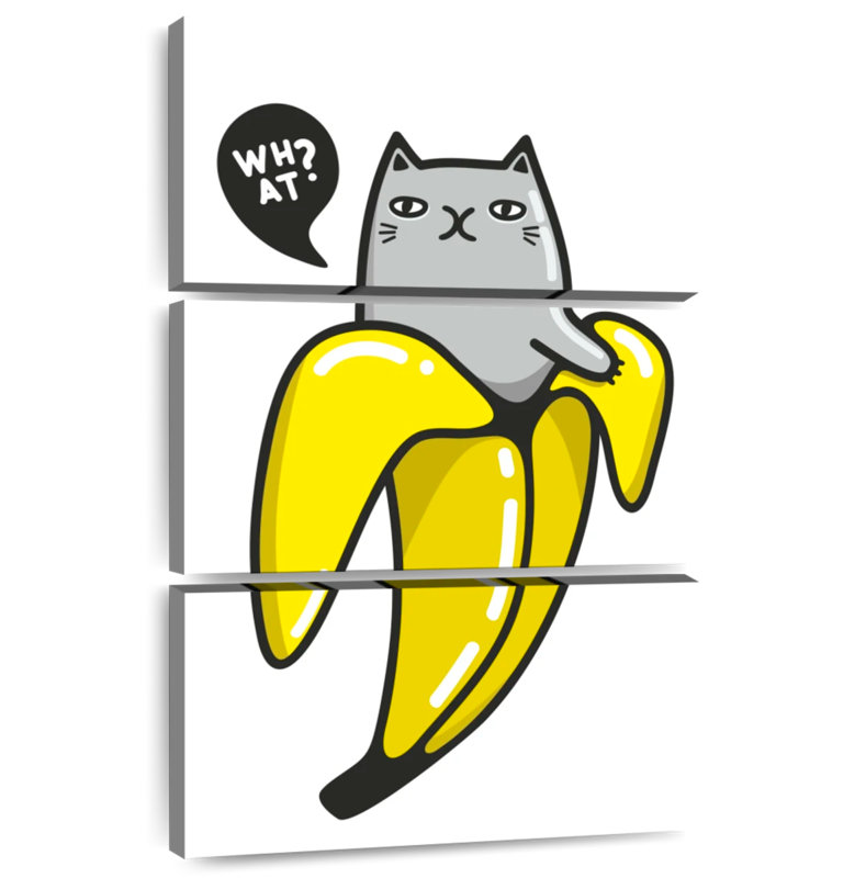 Brampt Banana Cat, 38" H x 24" W