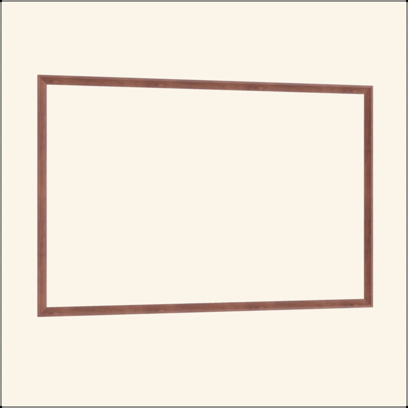Miroir de salle de bain rectangulaire surdimensionné moderne pour salle de bain, 60 po x 40 po, Noyer
