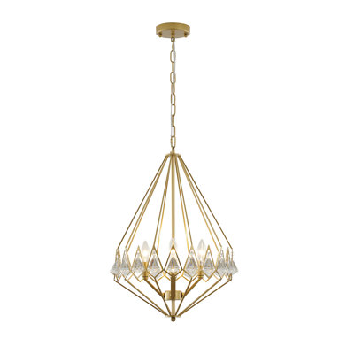 Britton Modern 4 Light LED Gold Chandelier
