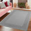 Grey Non Slip ROCCO Area Rugs & Runners – Luxury Living Room Carpet, Bedroom Rug, Kitchen Floor Mat & Hallway Door Mat-1625741983