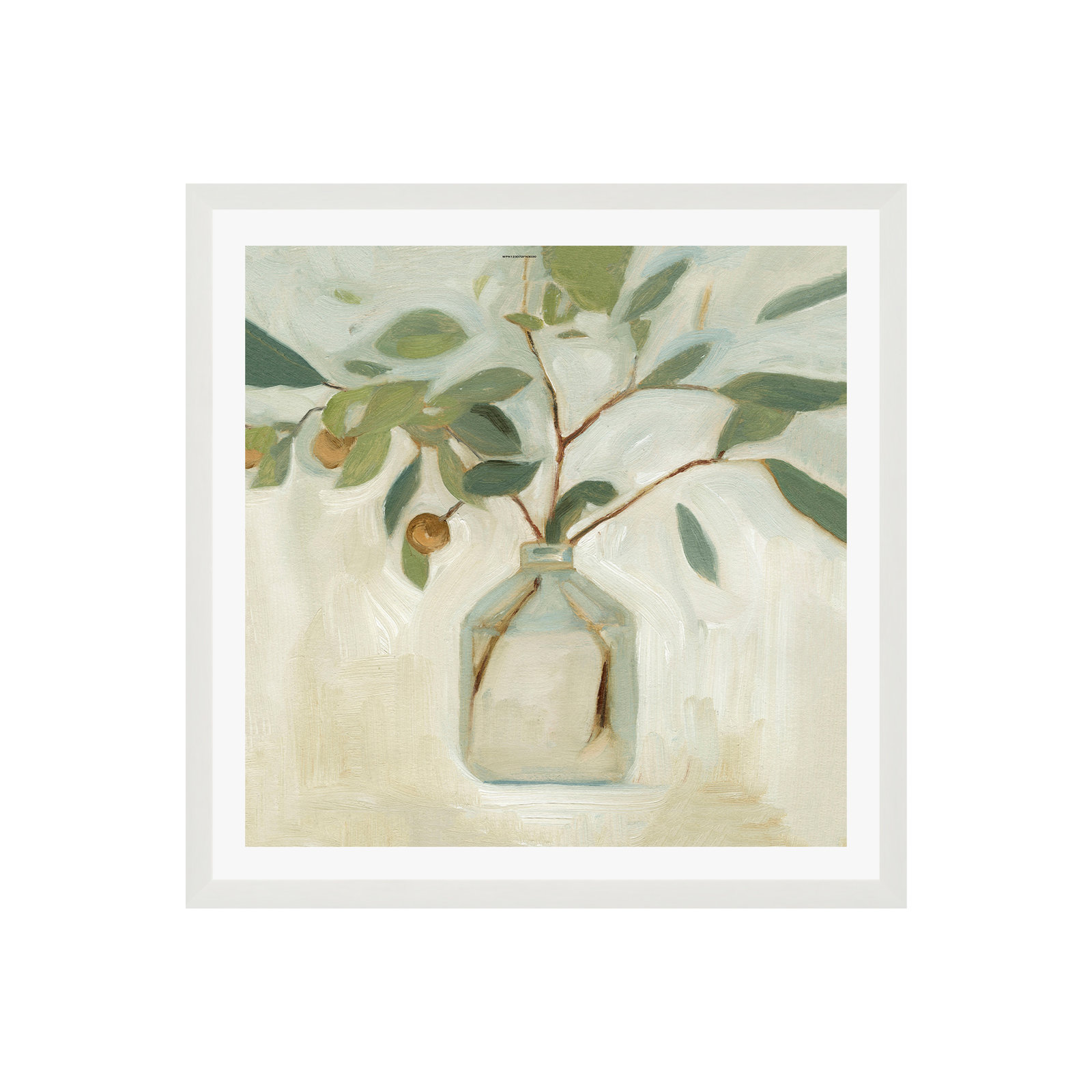 Neutral Arrangement I, White, 12"H x 12"W