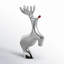 Mini Red Nosed Reindeer Figurine