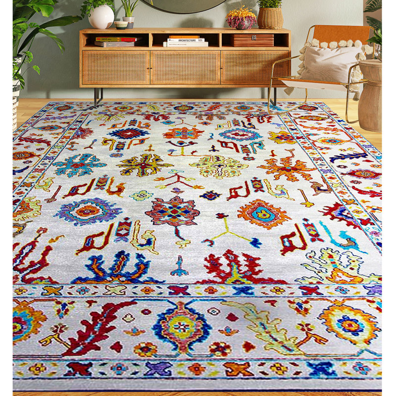 Floral Area Rug, Rectangle 10' x 14'