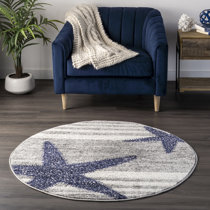 Nautical Woven Nautical Entry Rug, Round Door Mat Made in the USA by hand  in Mystic, Connecticut $ 145.00