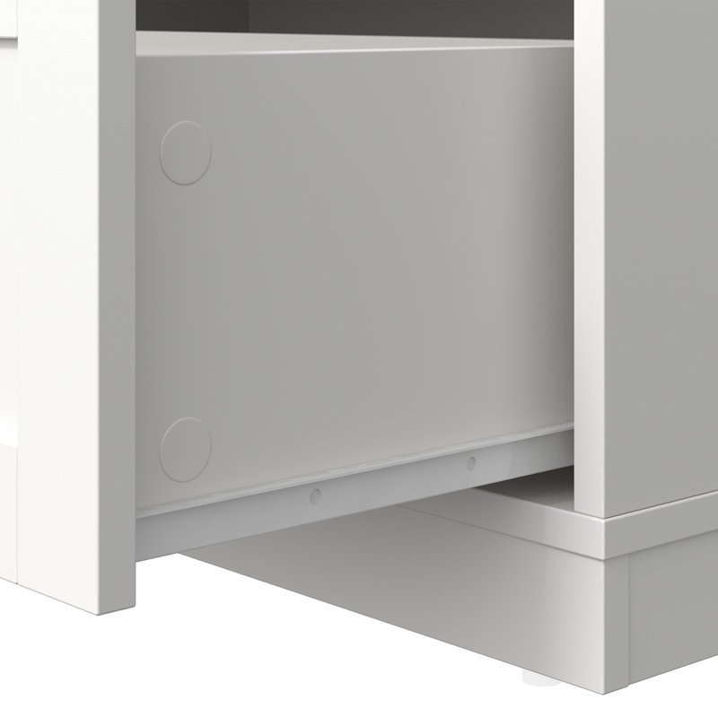 Yokota Wood 3 Drawer Dresser, White