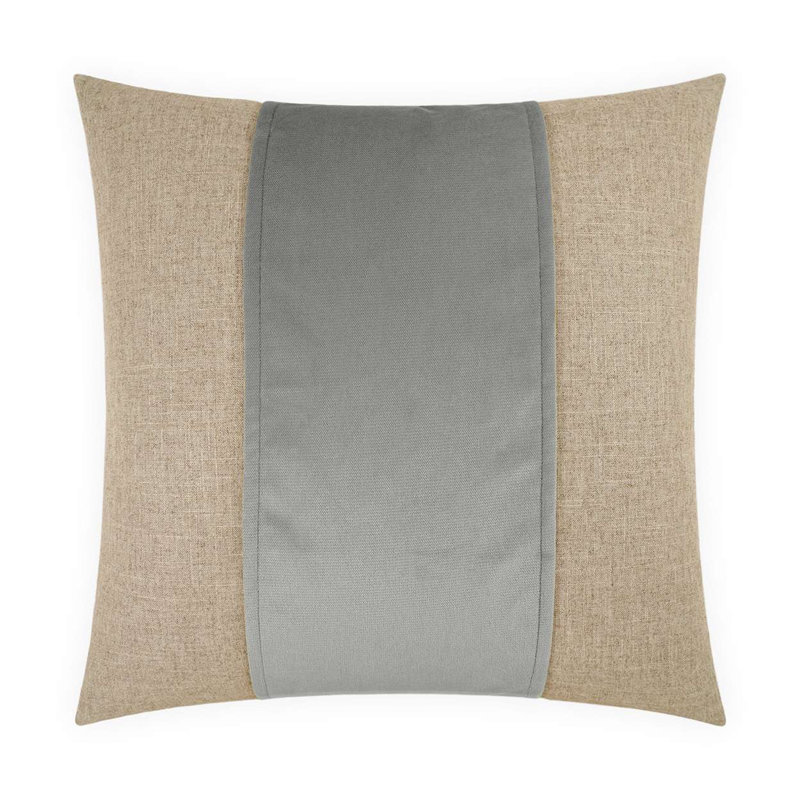 Jefferson Band Throw Pillow, Glacier, Square 22"