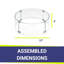 Pare-feu rond pour foyer (verre)-22103765