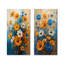 Sixtine - Ensemble de 2 fleurs murales-110322401-110322400-110322402