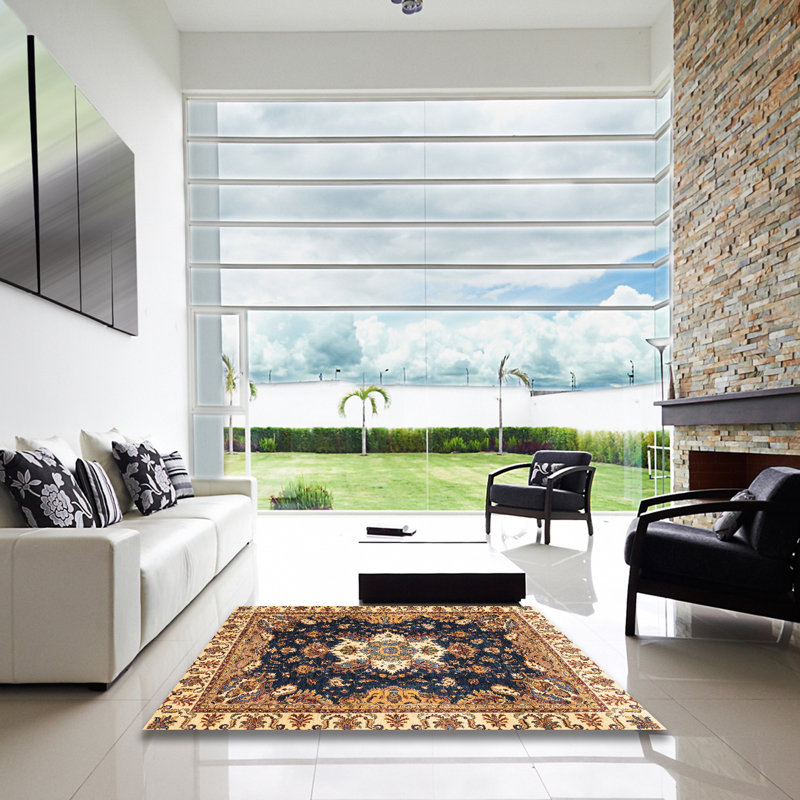 Abstract Indoor Rug, Square 3'