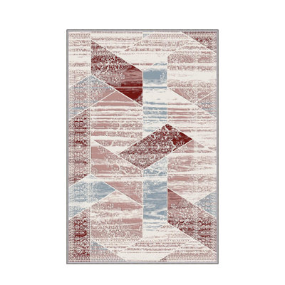 Antibacterial Hall Carpet, 39.4 x 59.1 inches | 100% Polyester, 0.4 in Pile Height, Non-Slip PVC Felt Dot Underside | Machine Washable, 3D Digital Printing, Durable & Stylish for Modern Home Décor