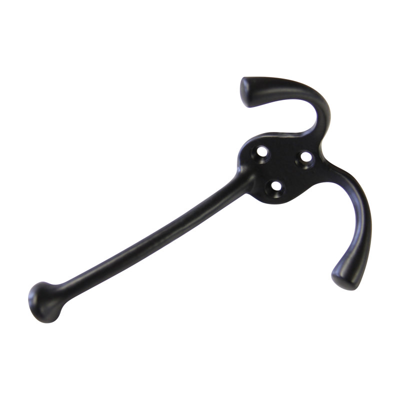 Crochet mural décoratif, Noir