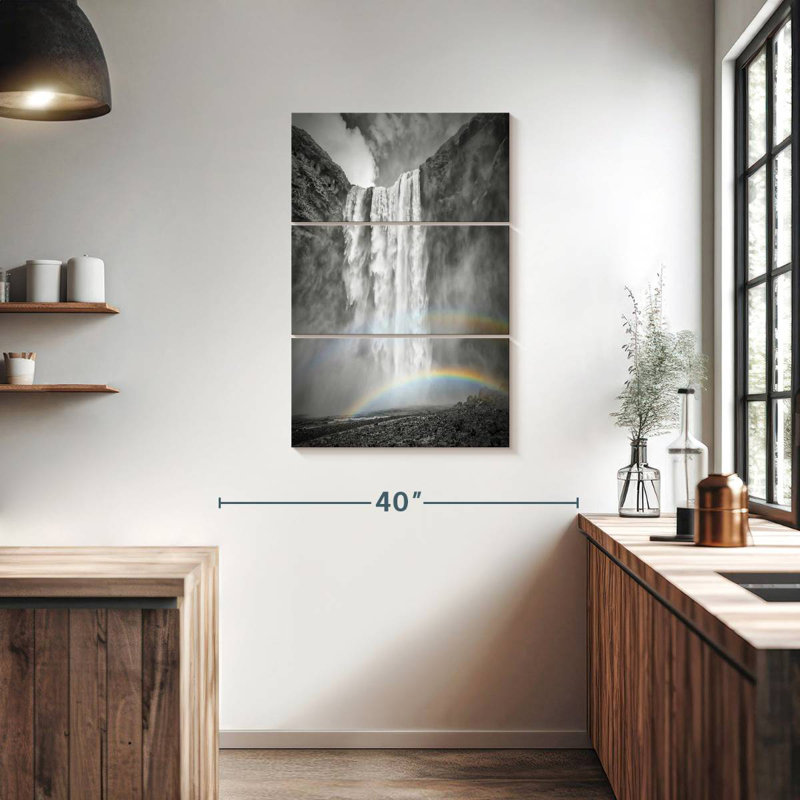 Double arc-en-ciel Alvord Islande, H 38 po x l 24 po