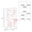 Armoire Lehr avec grand rangement, tablettes spacieuses et 6 portes - 1 tiroir-128964506