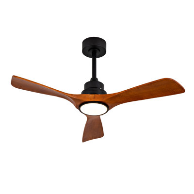 New Model 42 Inch Ceiling Fans With Lights And 3 Solide Wood Blades