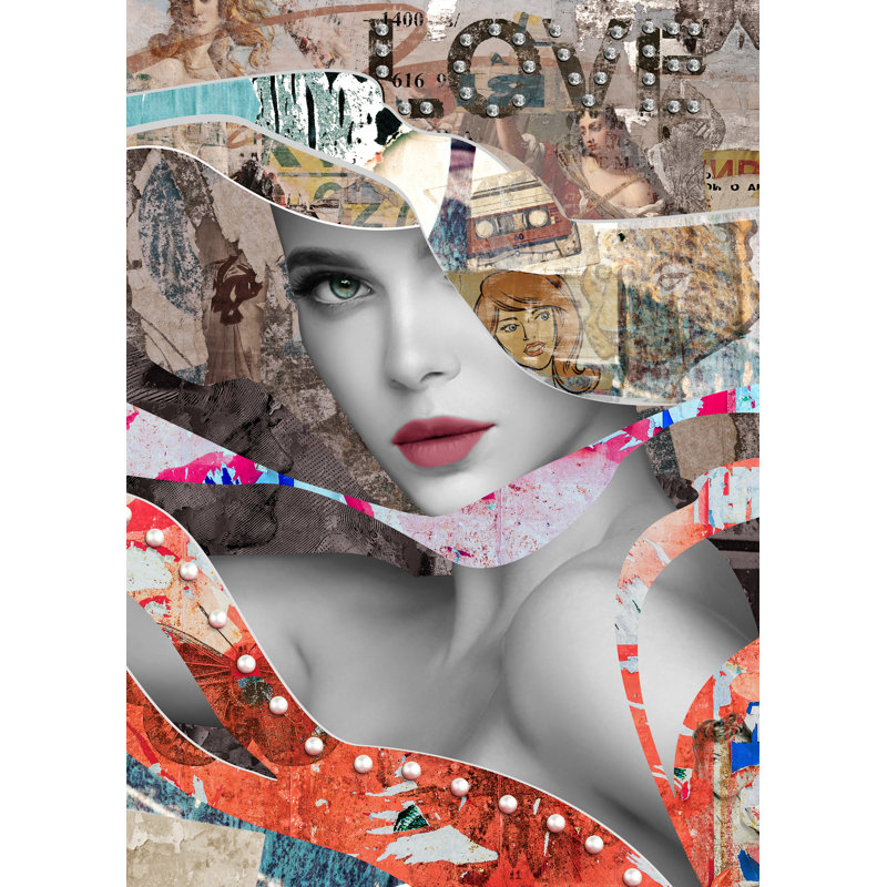 Mystery Gaze I Print by Richard Ryder, 34" H x 24" W x 1.5" D, Image Brush Gel