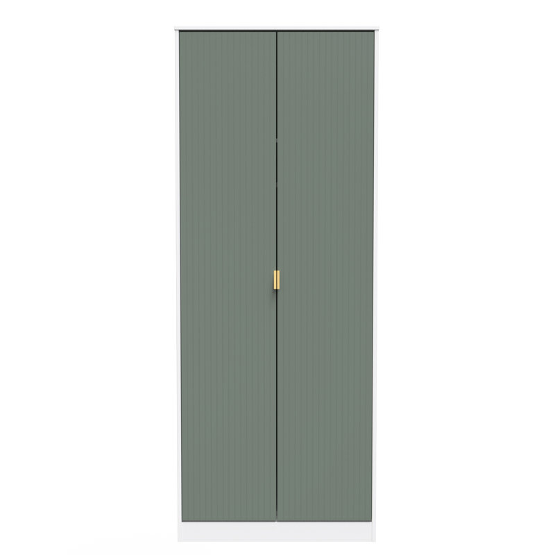 Beranda Manufactured Wood Wardrobe, Green/White