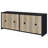 Denison 79-Inch 4-Door TV Stand Media Console Black