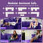 Canapé modulaire surdimensionné à compression, canapé modulaire en forme de L avec repose-pieds, canapé à siège profond pour le salon, housse de coussin amovible-234904850
