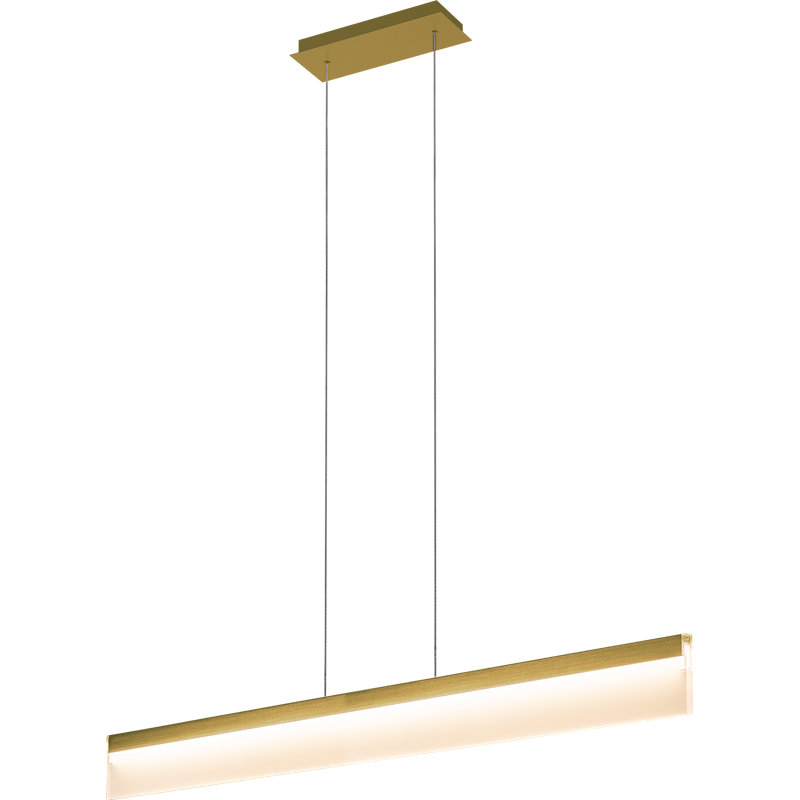 Luminaire suspendu 1 lumière DEL Dhanvi, Laiton antique