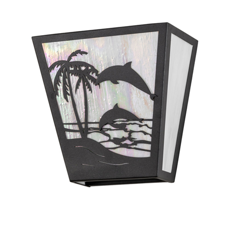 Dolphin Dance 2 - Light Flush Mounted Sconce