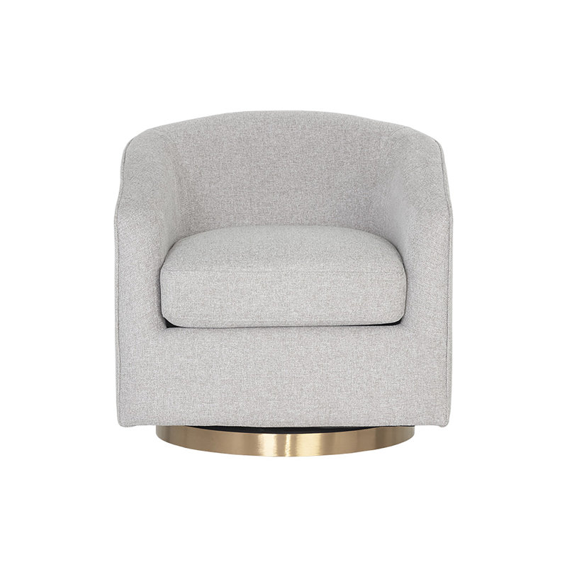 Hazel Swivel Armchair, Belfast Heather Gray