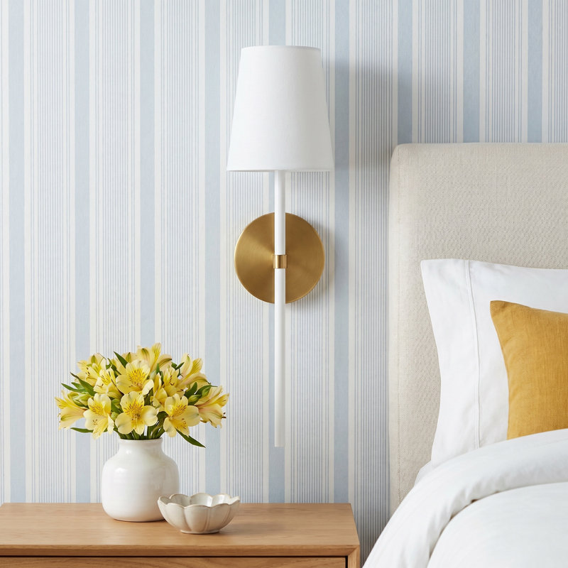 Armed Sconce, Burnished Brass