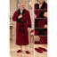  Peignoir en molleton mi-mollet avec poches-236677909-236677918