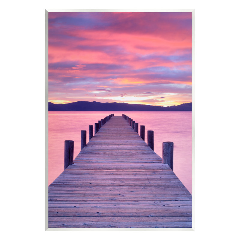 Au-540-Giclée Vivid Sunset Dock Coastal View par Dennis Frates, photographie, L 10 po x H 15 po x P 0,5 po, Mdf