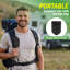 Pelle pliante multi-outils - Pioche et scie avec couteau de poche et sac de transport inclus - Outil de survie pour le camping et les secours par Wakeman