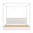 Wood LED Canopy Bed-1229836297