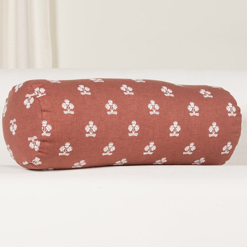 Housse et insert de coussin Hamachi, Polyester, Traversin H 8 po x l 21 po, Misty Blue Floral