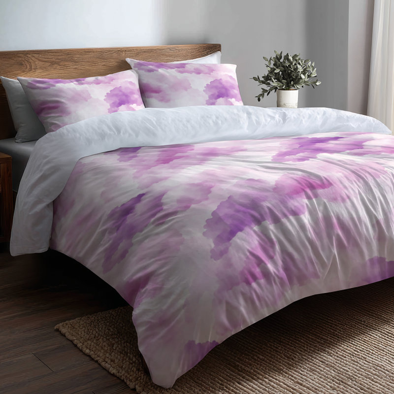 Rosy Cloud Bedding, Queen Comforter + 5 Additional Pieces