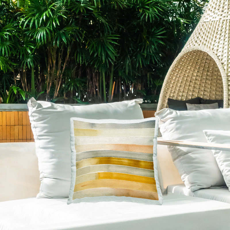 Coussin d'extérieur Radiant Ombre Stripes
